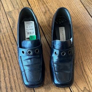 Liz Claiborne Vintage Black Block Heels Size 5.5